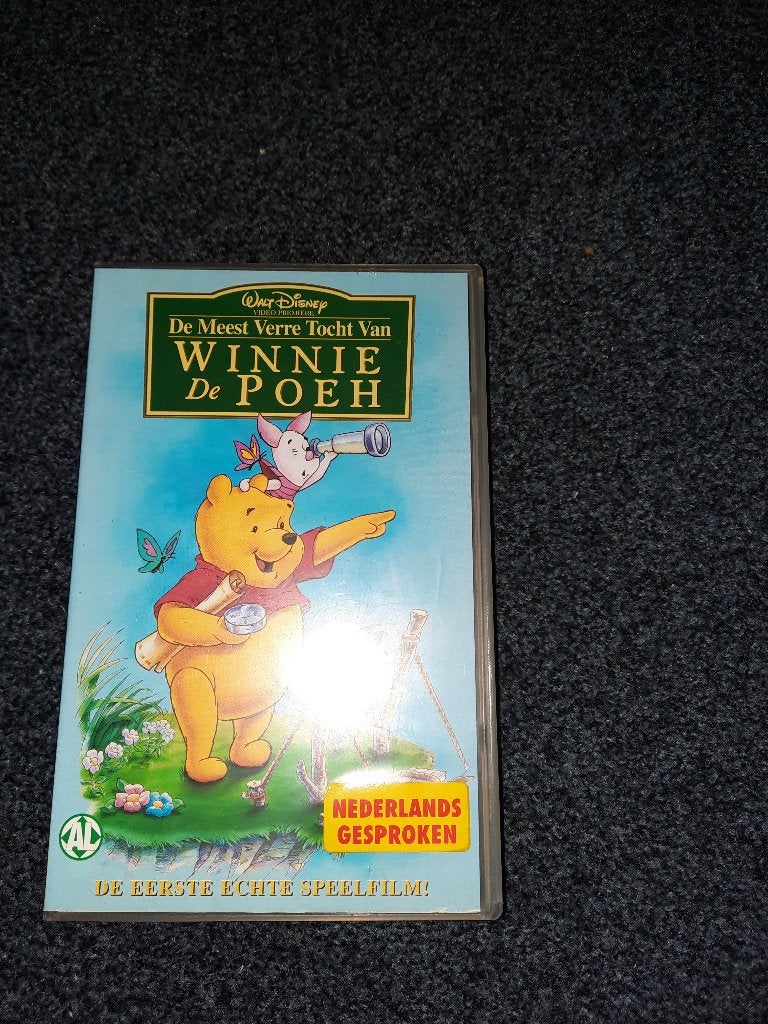 WINNIE DE POEH "De Meest verre Tocht" Disney Op VIDEO!, Tekenfilm, Verzenden, Alle leeftijden, Zo goed als nieuw