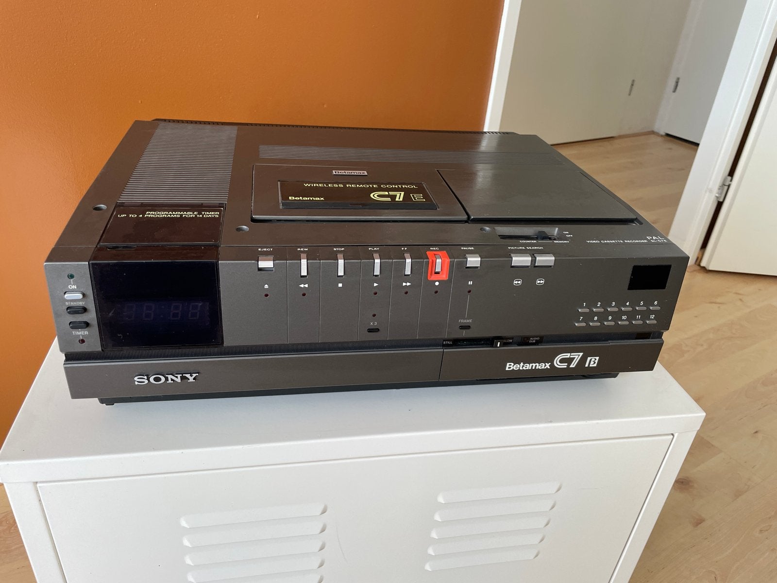 Defecte Sony Betamax C7E videorecorder - voor onderdelen/rep, Ophalen, Niet werkend, Betamax-speler of -recorder