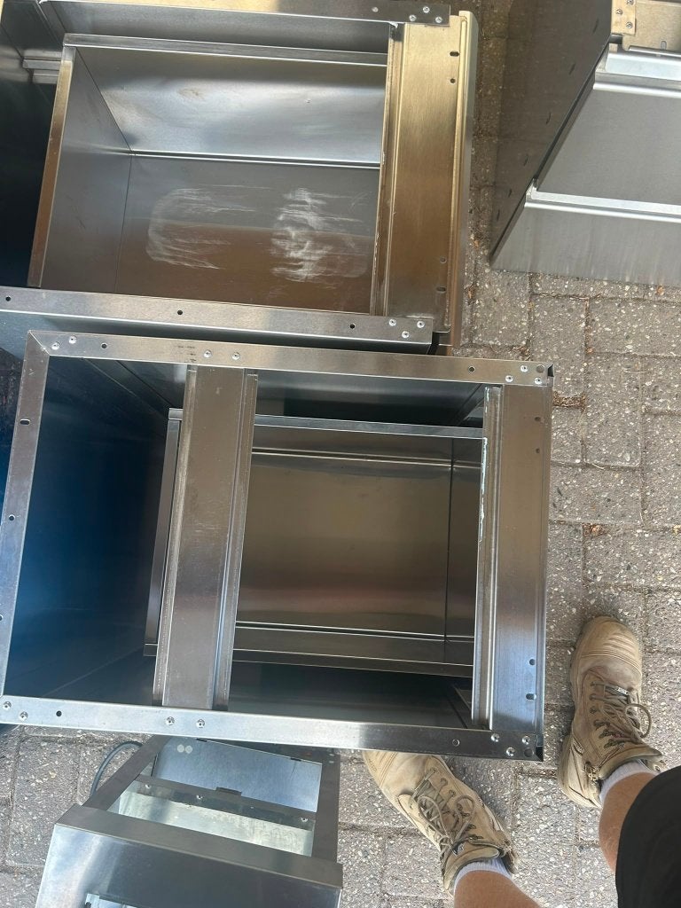 4 RVS onderkast/open onderstel GGM Gastro, Ophalen, Gebruikt, 60 cm of meer, Grill