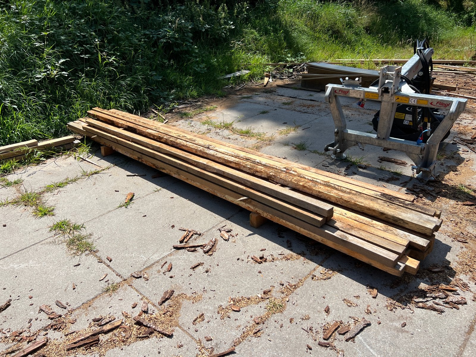 Douglas balkjes 45x70 mm - Nieuw fijnbezaagd hout, Ophalen, Nieuw, Balk, Overige houtsoorten