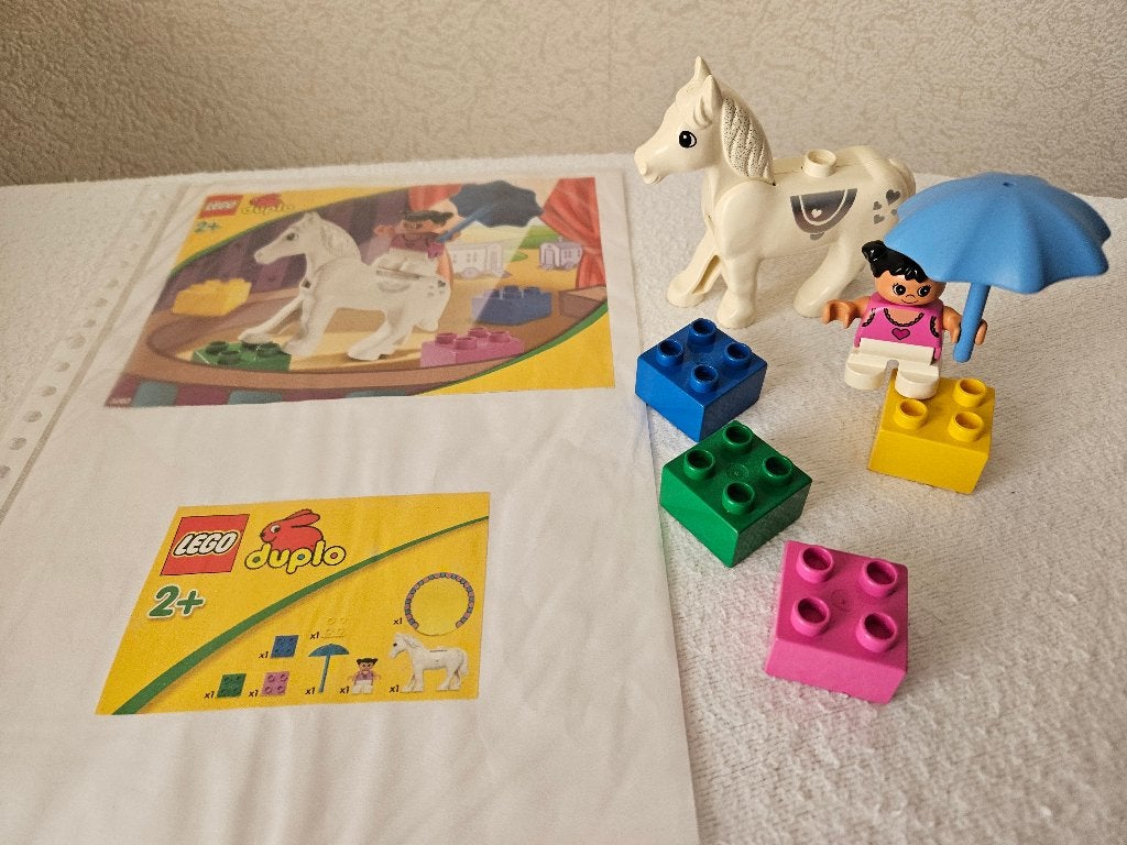 Lego Duplo 3087 Prinses op paard, circuspaard, City, Ophalen of Verzenden, Zo goed als nieuw, Compleet