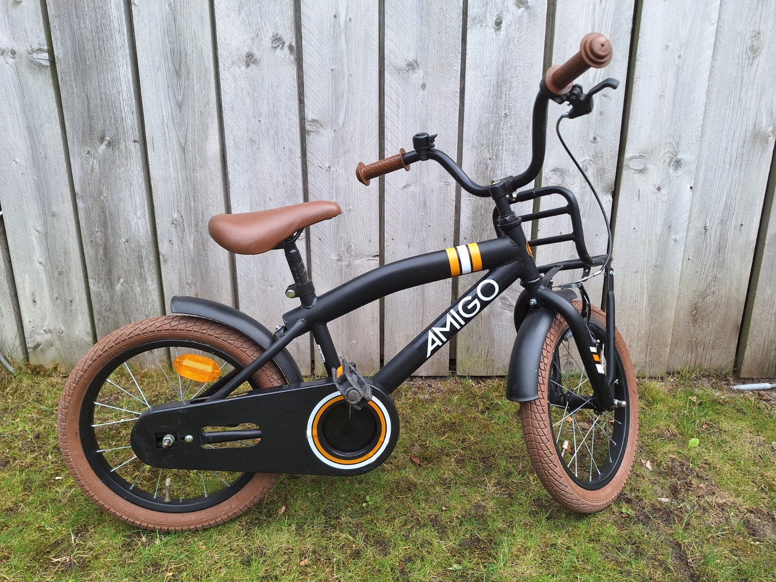 AMIGO 2Cool Jongensfiets 14 Inch - Zwart met Zijwieltjes, Ophalen