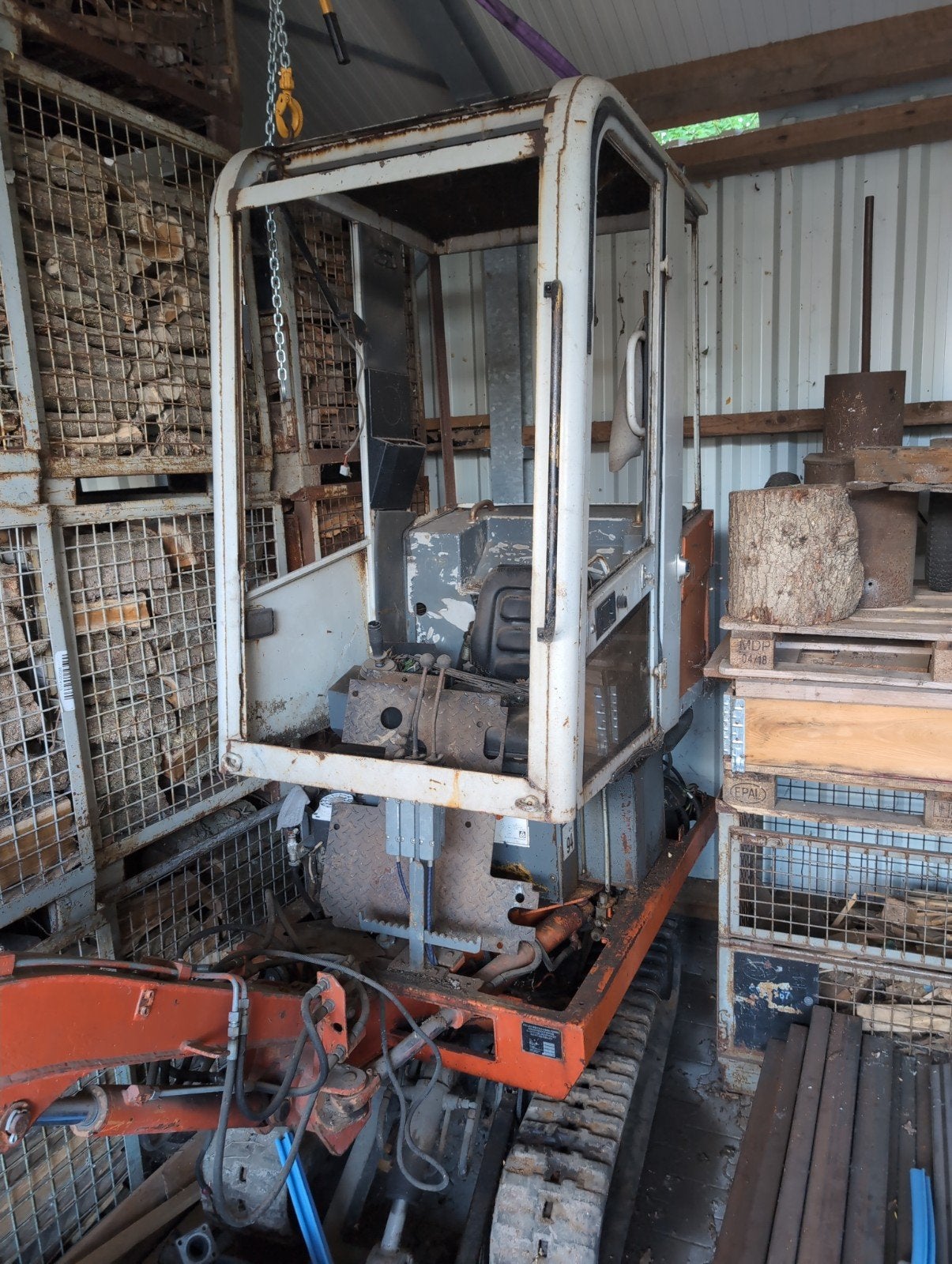 Atlas minigraver 404/414 - Onderdelen of opknapper, Zakelijke goederen, Machines en Bouw | Kranen en Graafmachines, Ophalen, Graafmachine