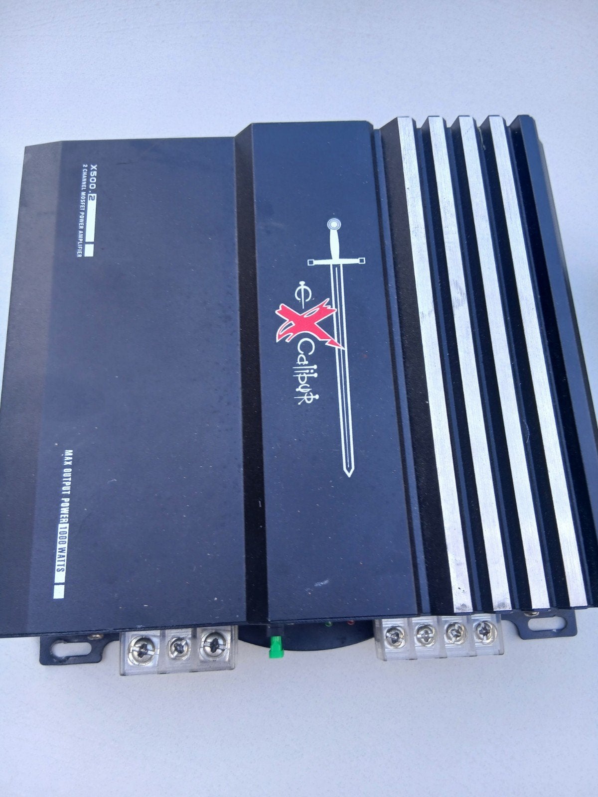 Excalibur X500.2 2-kanaals versterker 1000W, Overige merken, Gebruikt, Ophalen of Verzenden, 120 watt of meer