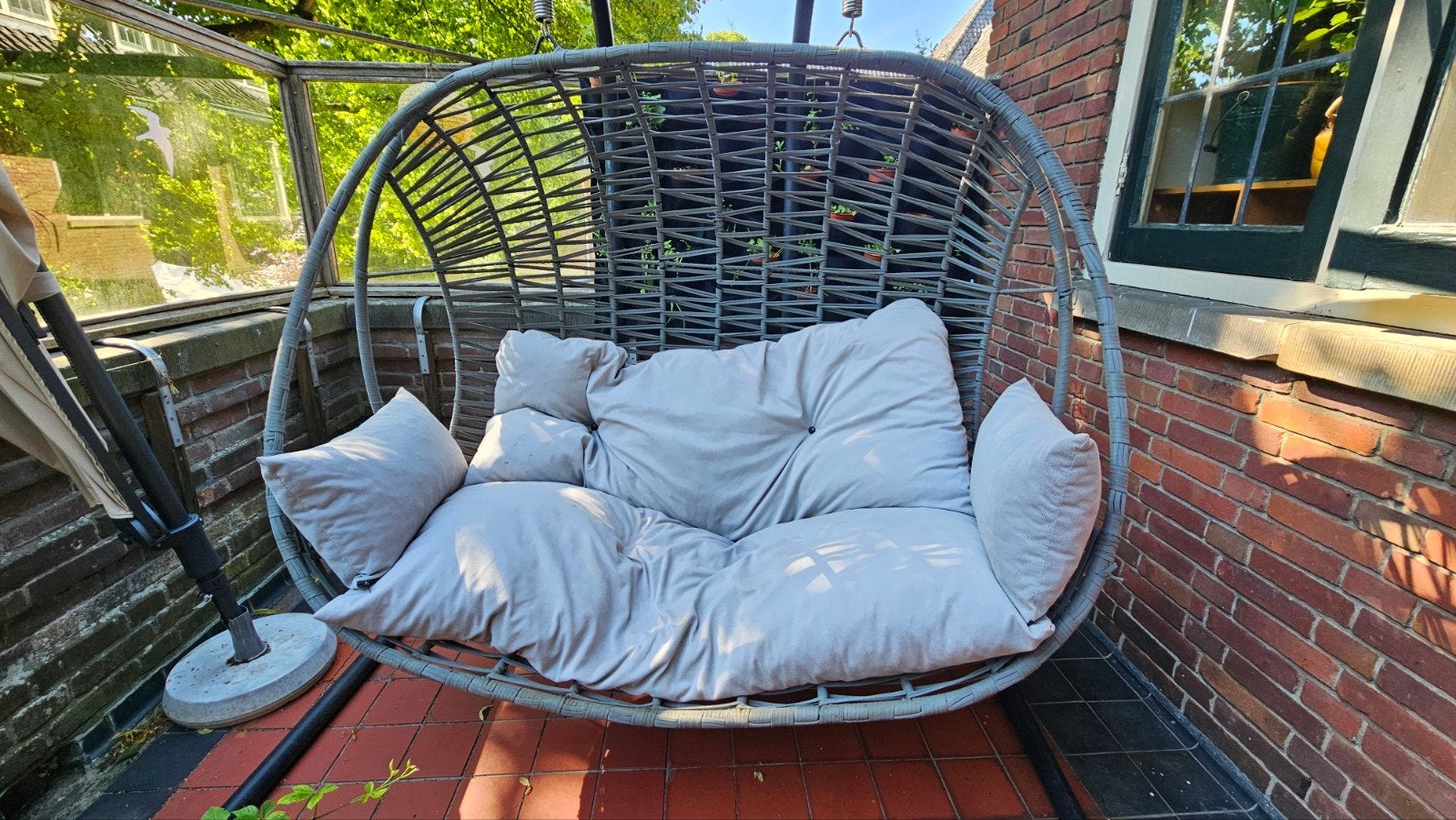 Schommelbank, ei, hangbank, hangstoel, Egg, ruim formaat, Gebruikt, Loungeset, Bank, Ophalen