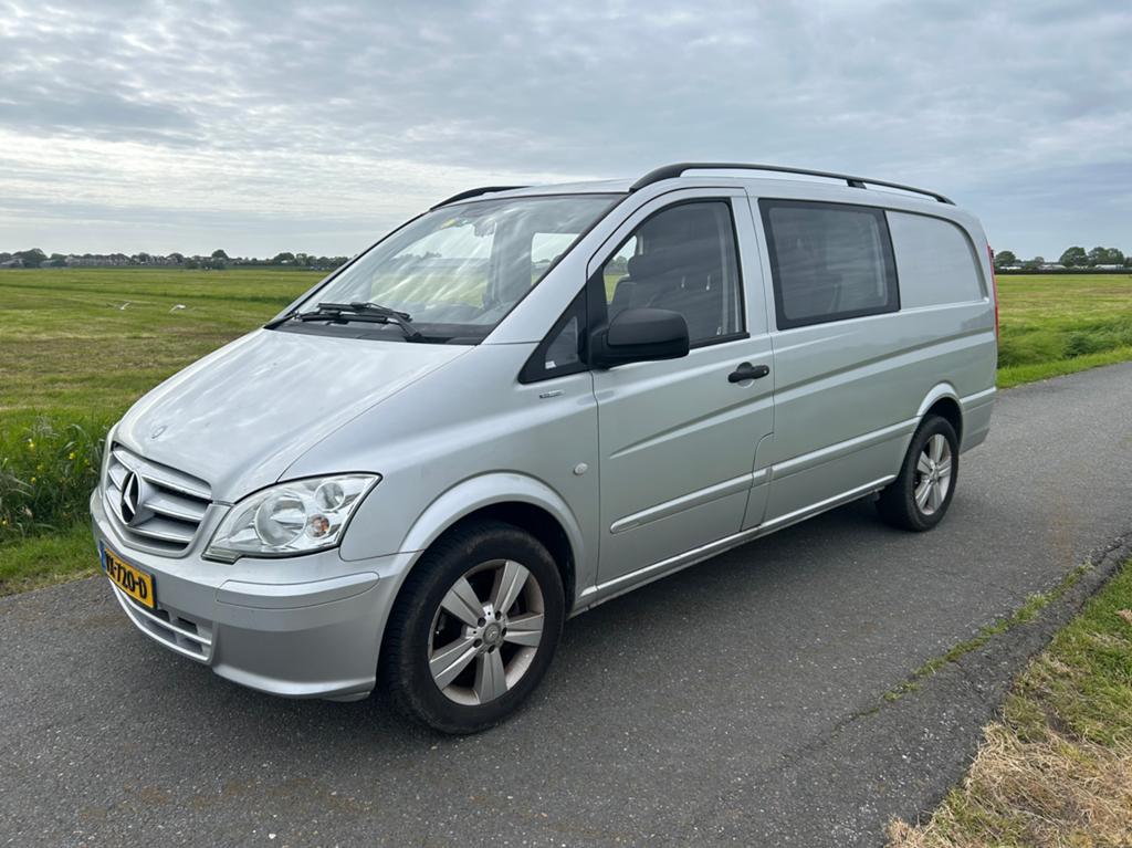 Mercedes-Benz Vito 113 CDI Dubbele Cabine-Airco-APK 06-2027, Euro 5, Mercedes-Benz, Grijs, Particulier