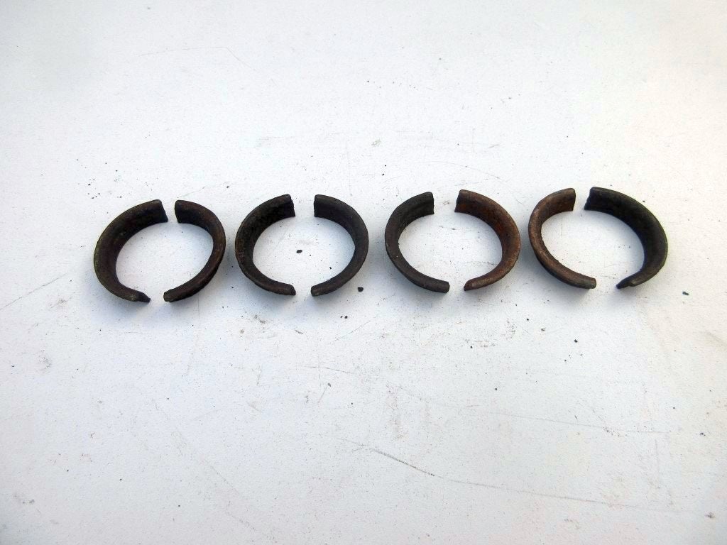 Kawasaki GPX600 uitlaat halve maantjes Ninja ringen flensen, Motoren, Ophalen of Verzenden, Nieuw