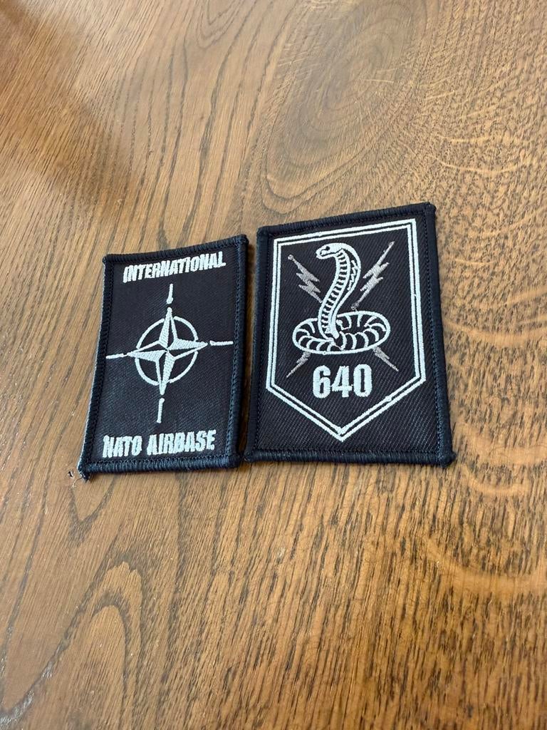 Tactical Patch Set – NATO + 640 SQ (Bundle Deal) Defensie, Verzamelen, Militaria | Algemeen, Ophalen of Verzenden, Luchtmacht