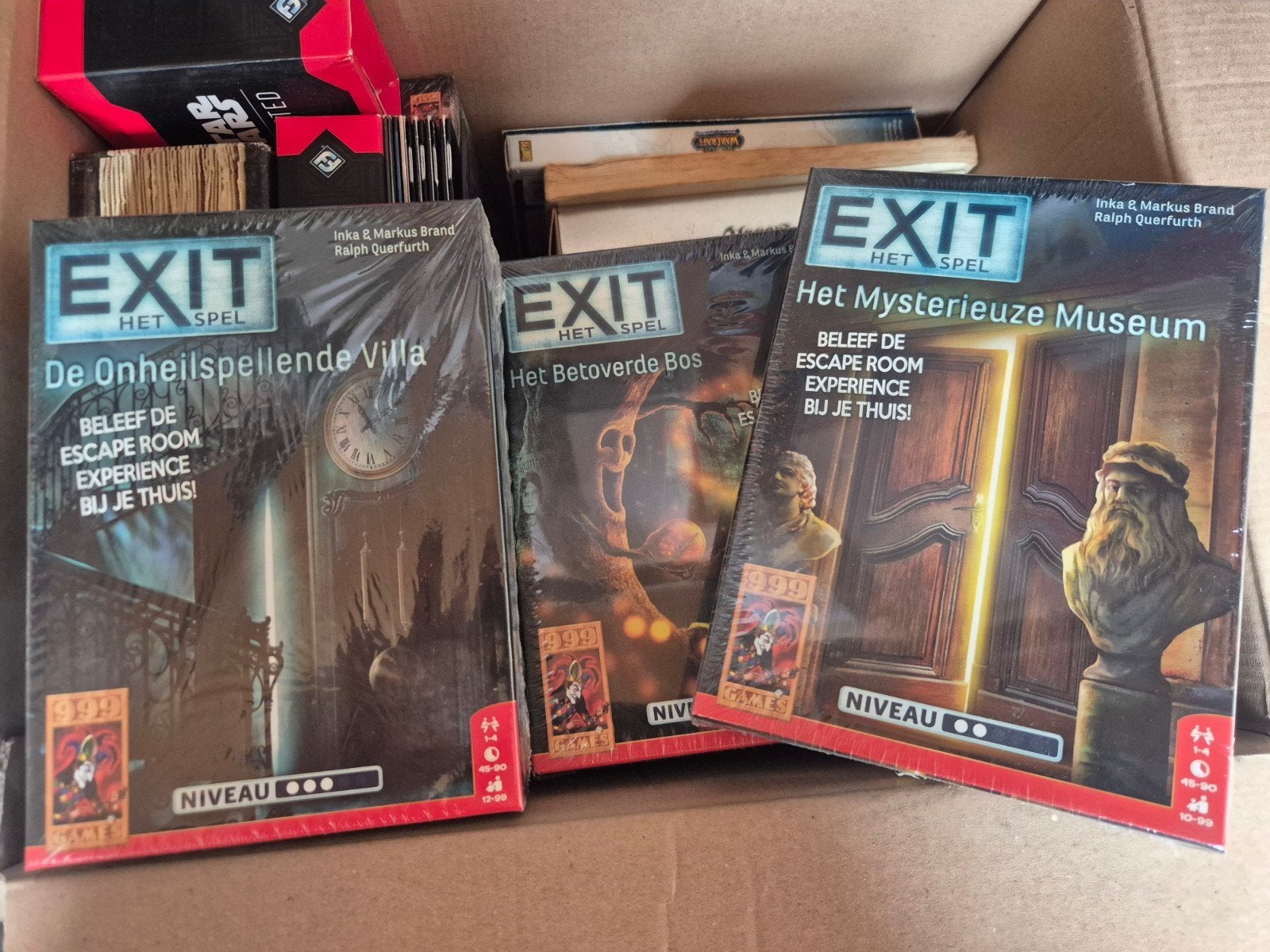 3 Nieuwe EXIT Escape Room Spellen - Nederlands, Ophalen of Verzenden, Nieuw
