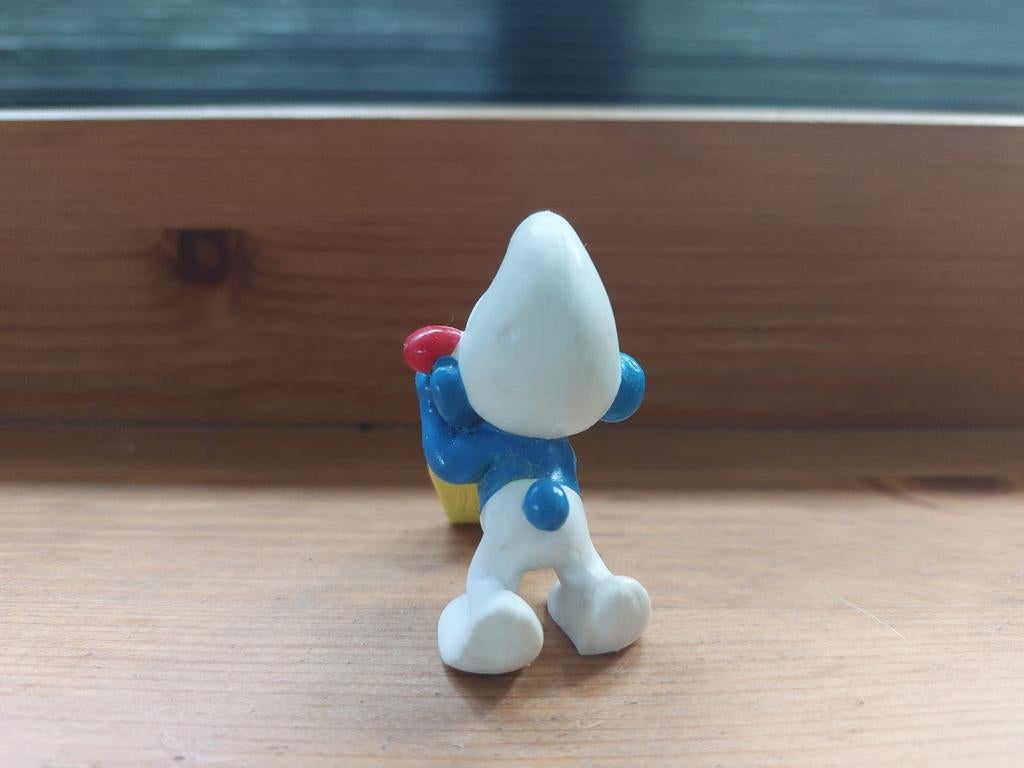 Luiwammes smurf met schep 20043 De Smurfen, Ophalen of Verzenden