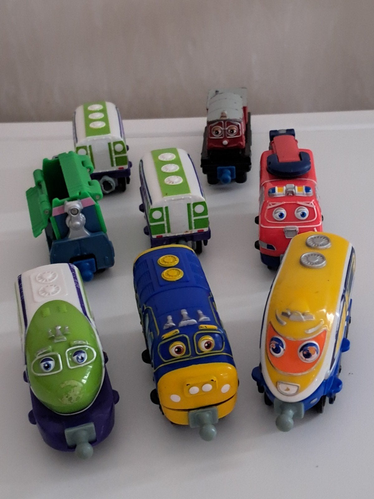 Chuggington Treinen Set - 8 Stuks, Ophalen of Verzenden, Gebruikt