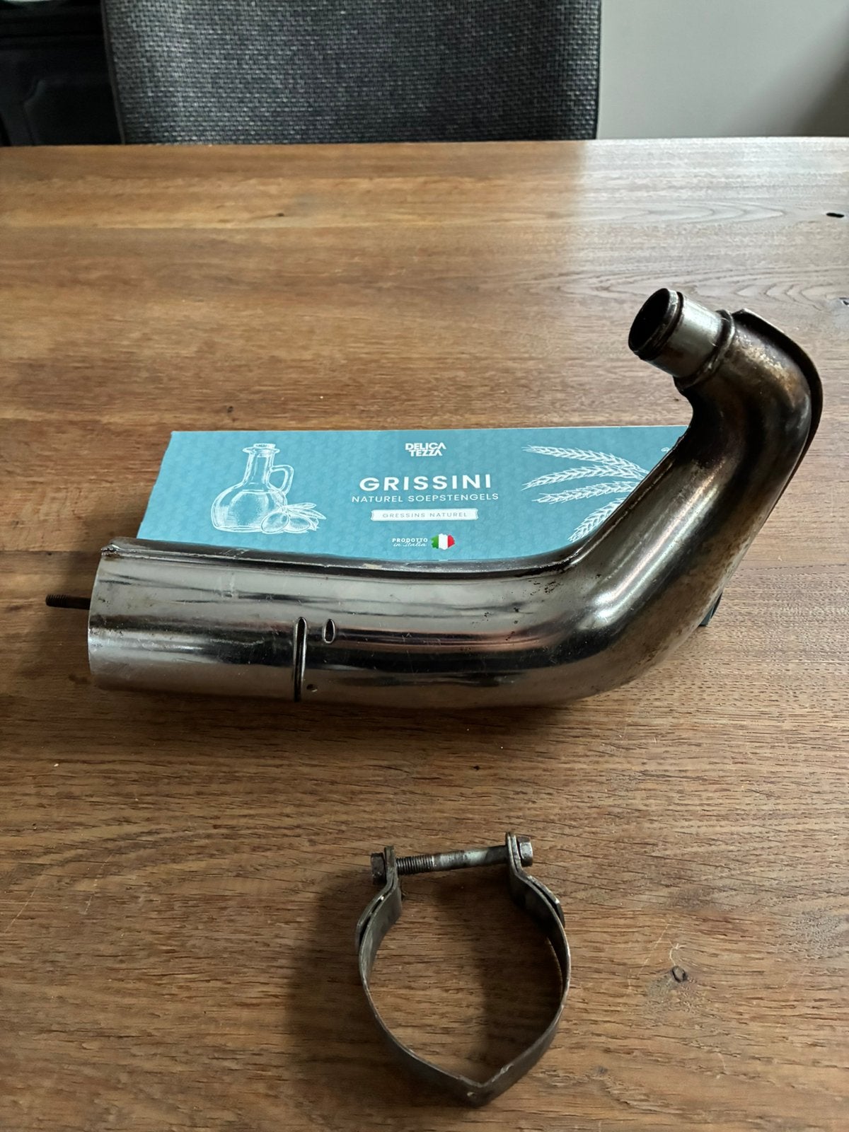 Uitlaat kaptein mobylette met klem, Fietsen en Brommers, Ophalen of Verzenden, Gebruikt, Uitlaat, Overige merken