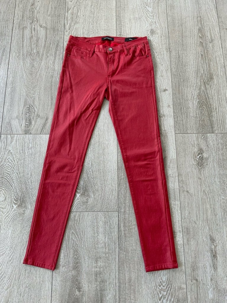 Jade Twelve rode broek met coating, maat 28 - legerlook, Kleding | Dames, Jade Twelve, Overige kleuren, Ophalen of Verzenden, W28 - W29 (confectie 36)