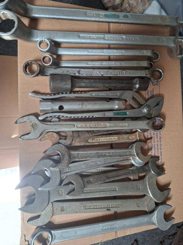 Gedore gereedschap partij - diverse sleutels en tangen, Doe-het-zelf en Verbouw, Gereedschap | Handgereedschap, Ophalen of Verzenden