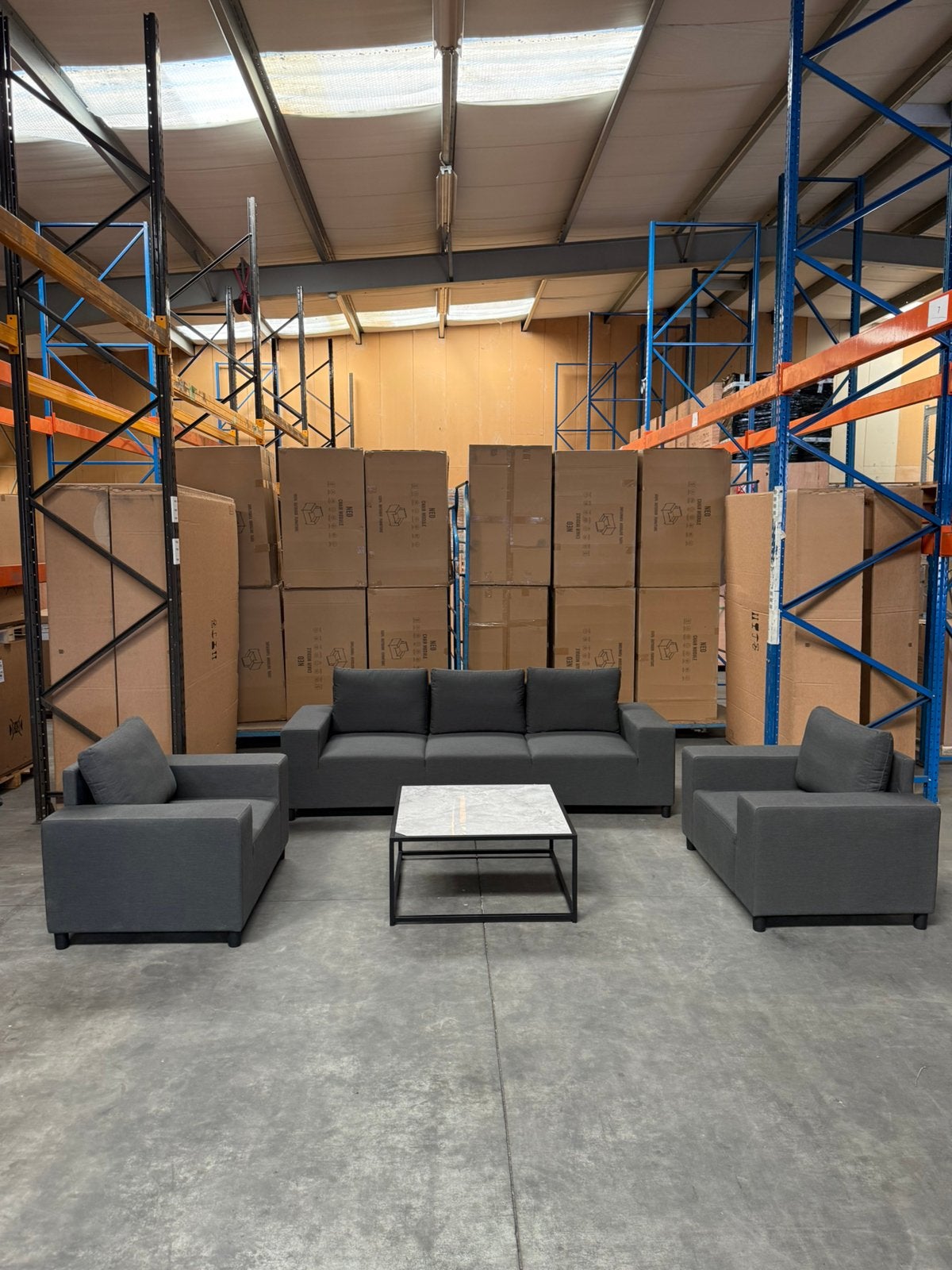 WEG = WEG ‼️ Lounge Set Sunbrella Evane Donkergrijs, Ophalen