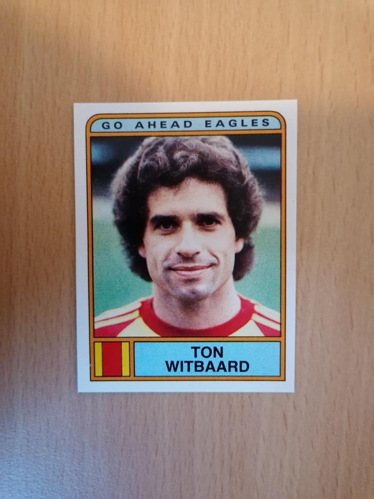 Panini Voetbal 84 #130 Ton Witbaard-Go Ahead Eagles., Ophalen of Verzenden, Zo goed als nieuw, Plaatje