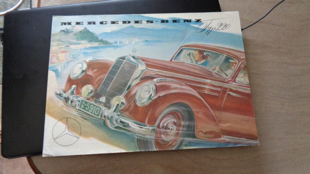 ZEER ZELDZAME Folder   mercedes  220  ,  1951, Verzenden, Zo goed als nieuw, Mercedes