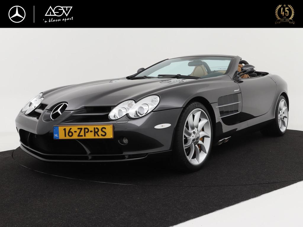 Mercedes-Benz SLR 5.4 V8 McLaren Roadster | Originele NL aut, Auto's, Mercedes-Benz, Gebruikt, Cabriolet, 1634 kg, Leder