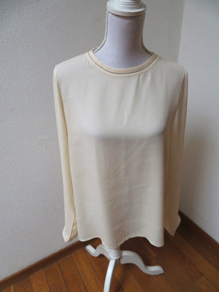 Z88 MANGO nieuwe voile blouse room wit L = 38/40, Maat 38/40 (M), Mango, Wit, Nieuw