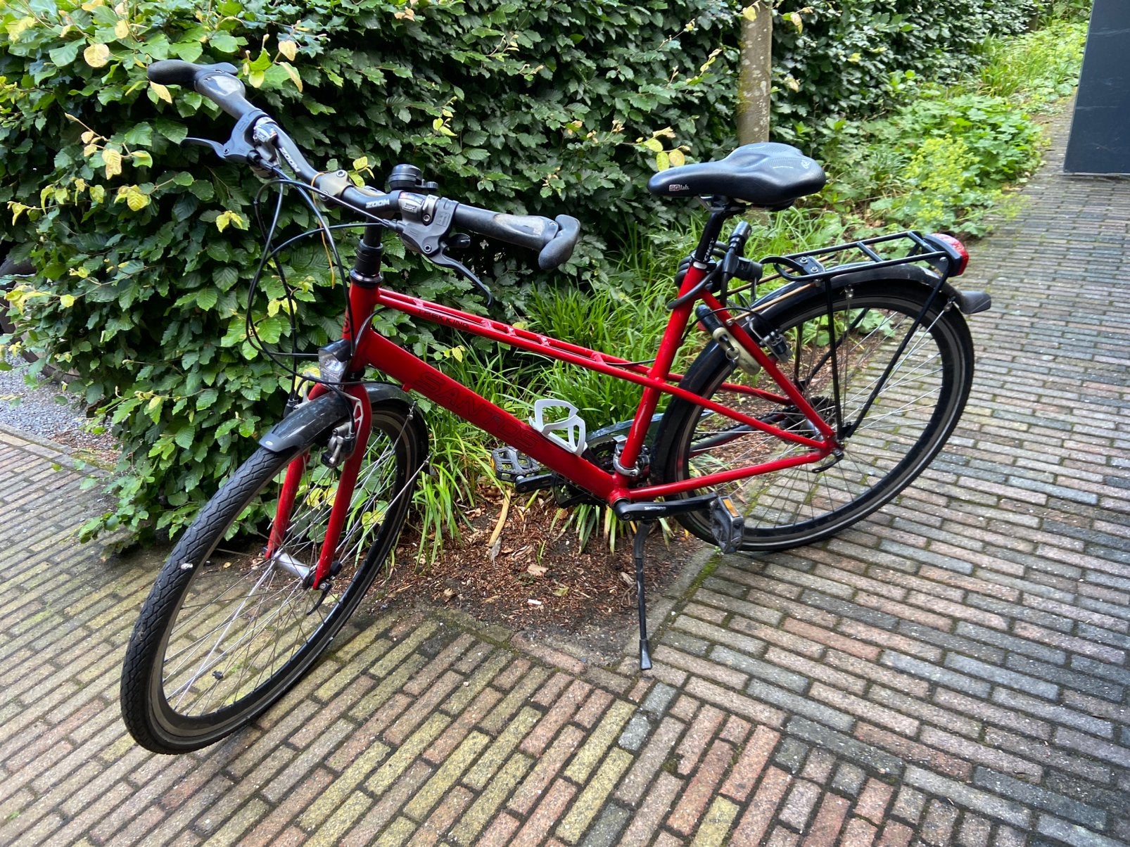SANTOS TREKKING damesfiets, Fietsen en Brommers, Fietsen | Tandems, Ophalen, Gebruikt, Vering, Velgrem