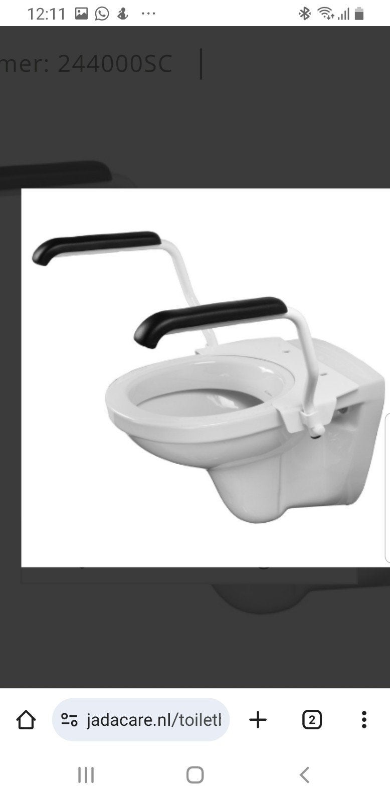 Toiletbeugelset steunen, Ophalen of Verzenden, Zo goed als nieuw