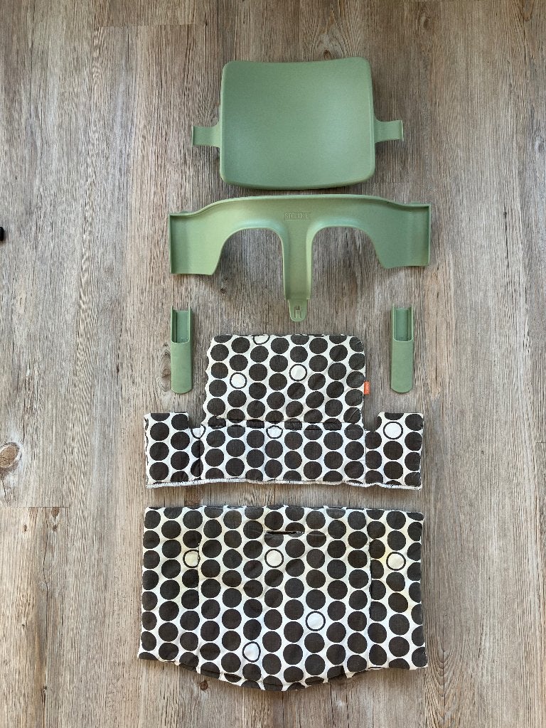 Stokke Tripp Trapp babyset + kussenset, Ophalen of Verzenden, Gebruikt, Meegroeistoel