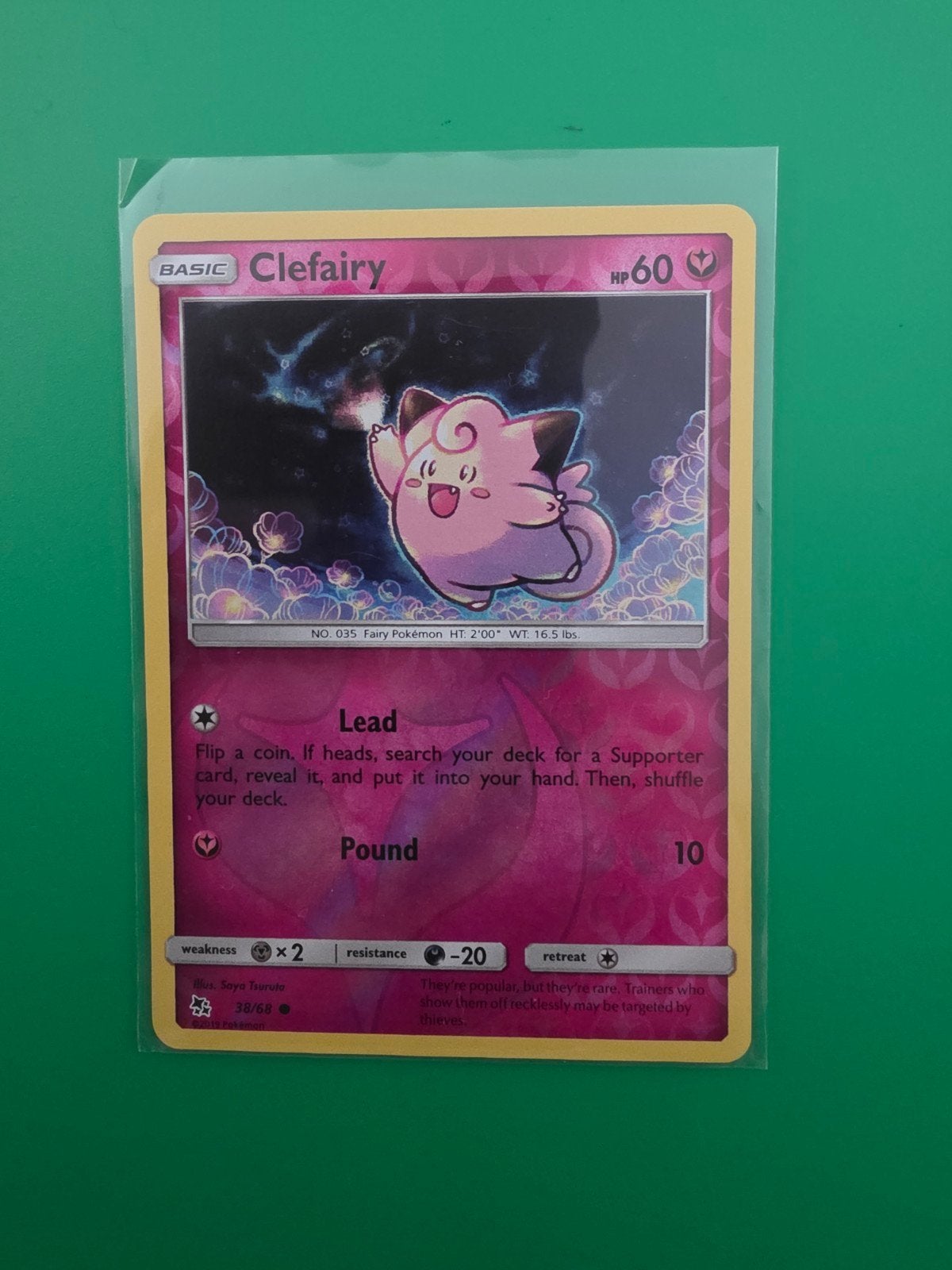 Clefairy 38/68 Reverse holo, Ophalen of Verzenden