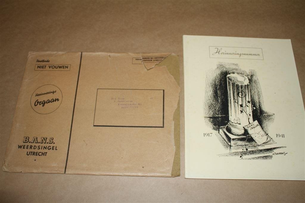 Herinneringsnummer BANS [Spoorwegen] - 1941 !!, Ophalen of Verzenden, Gelezen