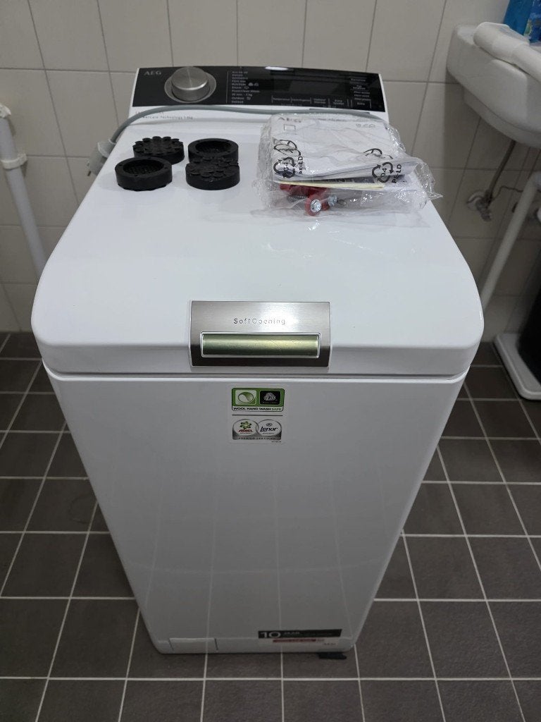 Wasmachine AEG LTR8763SL bovenlader (ZGAN amper gebruikt), Witgoed en Apparatuur, Wasmachines, Ophalen, Bovenlader, Zo goed als nieuw