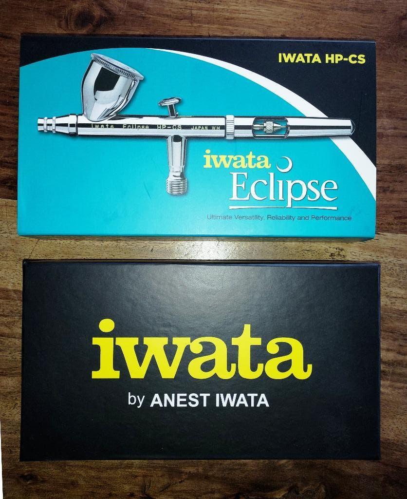 Iwata Eclips HP-CS airbrush pistool, Hobby en Vrije tijd, Schilderen, Ophalen of Verzenden, Zo goed als nieuw, Airbrush en Toebehoren