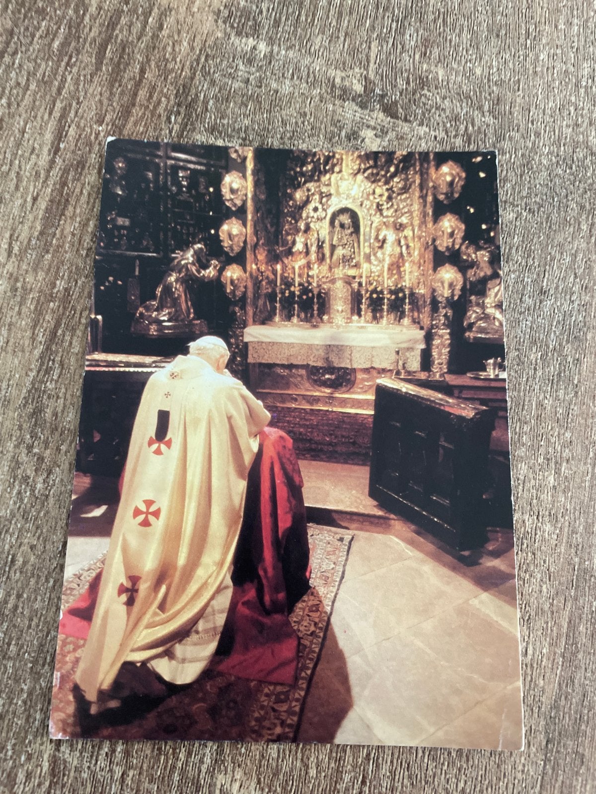 Ansichtkaart Paus Johannes-Paulus II in Gnadenkapelle, Ophalen of Verzenden, 1980 tot heden, Gelopen, Politiek en Historie