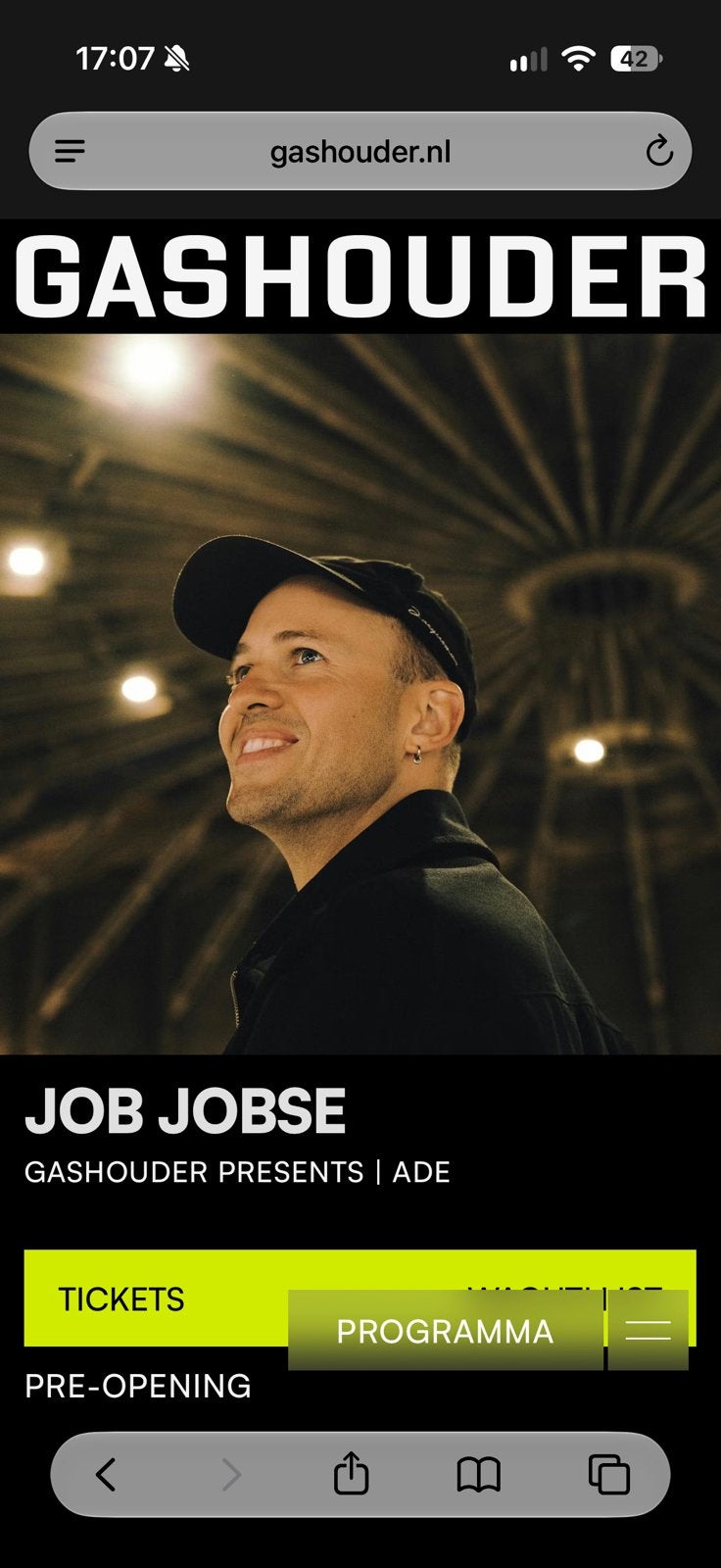 Job Jobse @ Gashouder ADE, Twee personen, Oktober