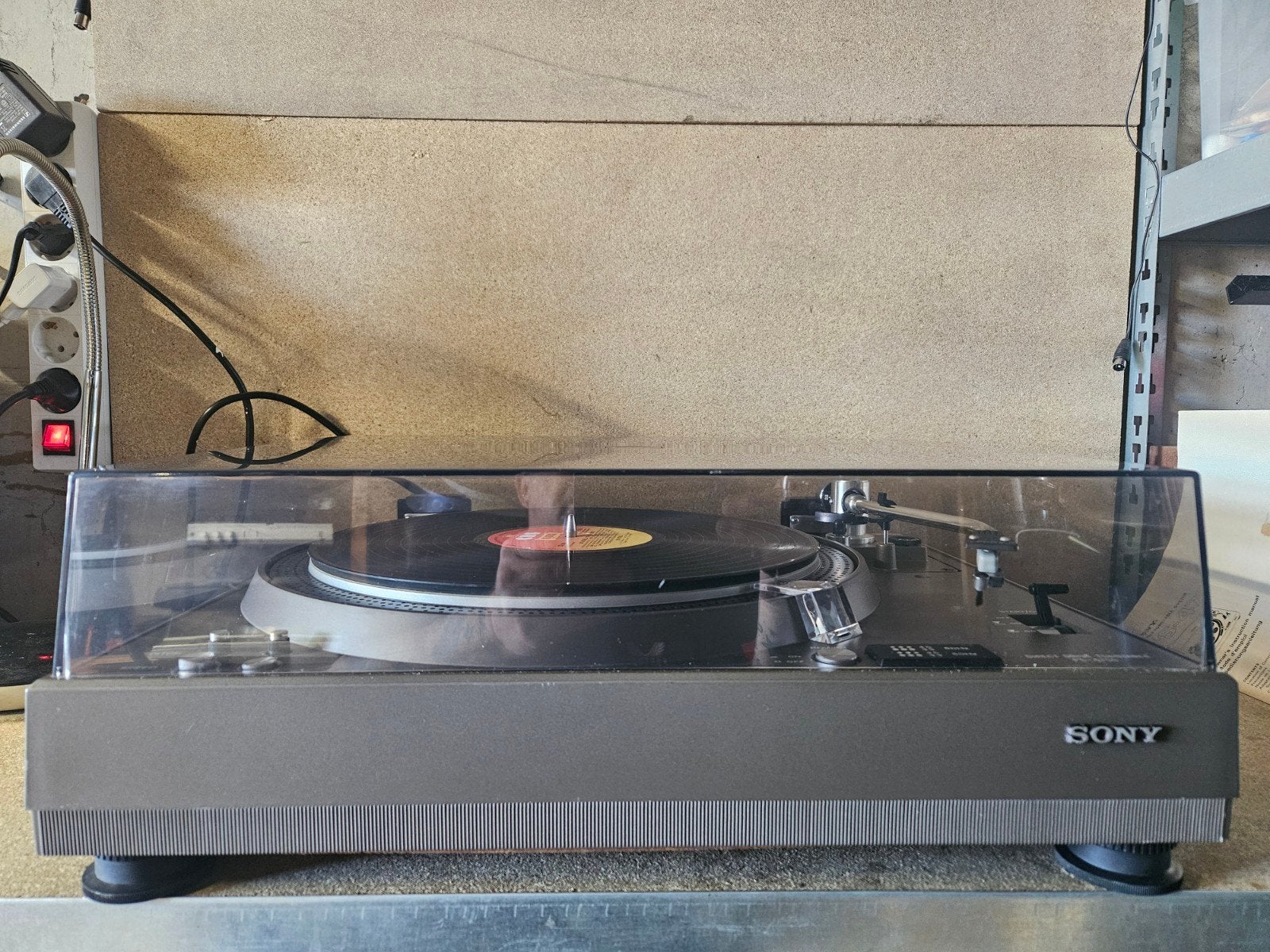 Sony PS-4750 refurbished Direct Drive Platenspeler, Ophalen, Pitch-regelaar, Zo goed als nieuw, Platenspeler