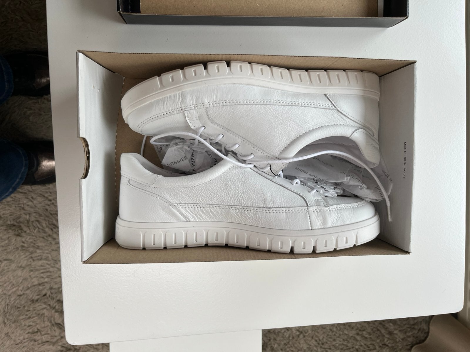 Nieuwe lederen dames sneakers 39/40 Hush puppy, Wit, Nieuw, Ophalen of Verzenden, Sneakers of Gympen