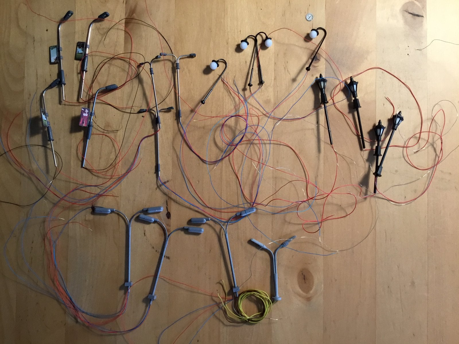 Lichtmasten (Ledlampjes) voor H0 modelbaan (oa Marklin), Gebruikt, Gelijkstroom of Wisselstroom, Overige typen, Ophalen of Verzenden