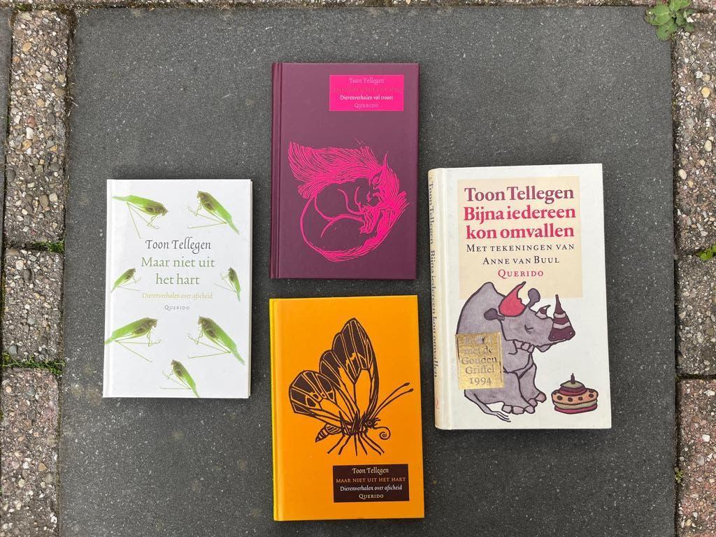 4x boekjes Toon Tellegen dierenverhalen, Ophalen of Verzenden, Zo goed als nieuw