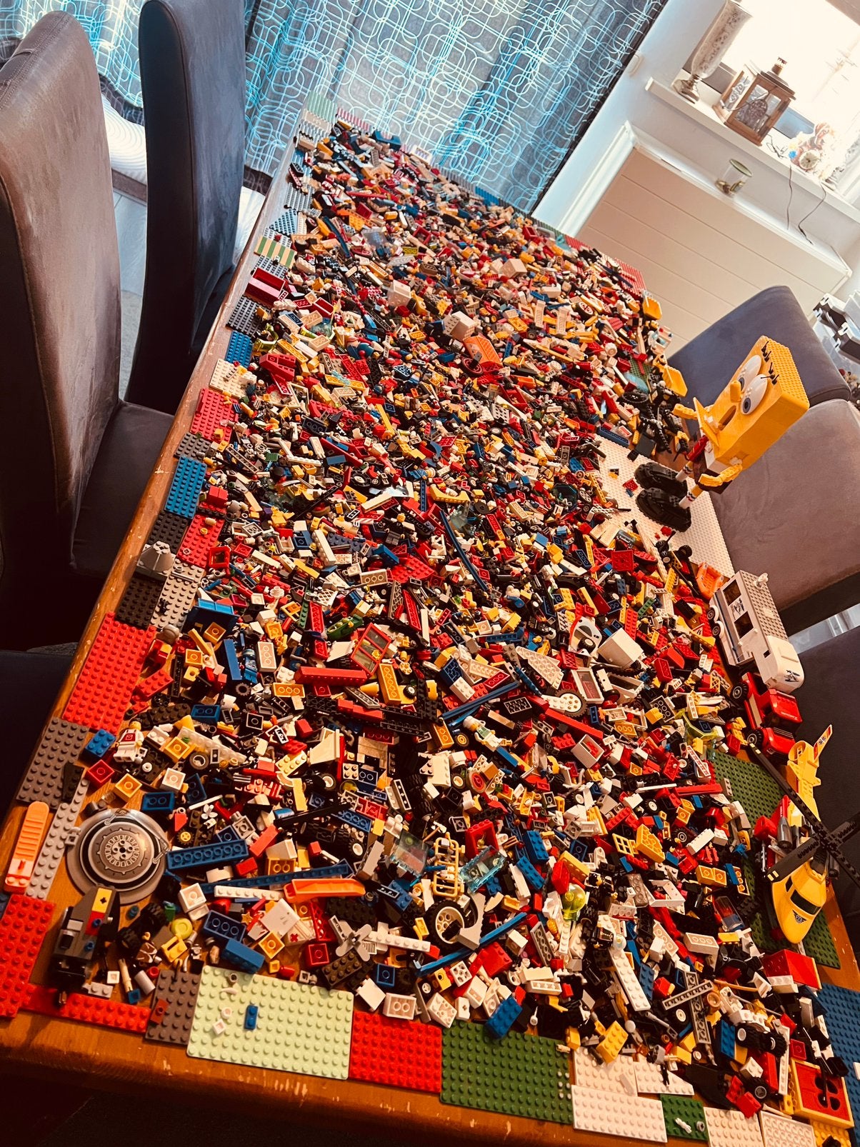 Lego super grote partij echte lego gemengd, Ophalen of Verzenden, Zo goed als nieuw