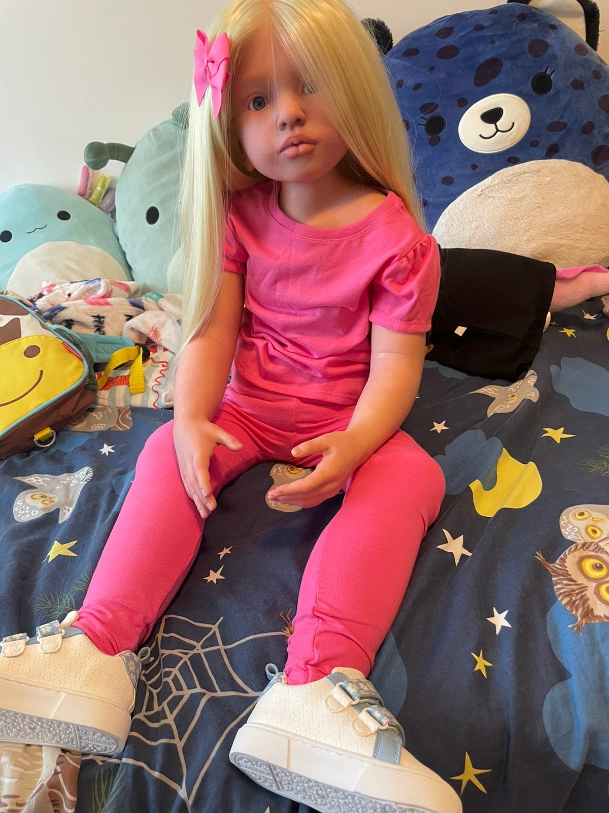 Reborn toddler/child aloenka met certificaten, Ophalen of Verzenden, Nieuw, Babypop, Levensecht of Reborn