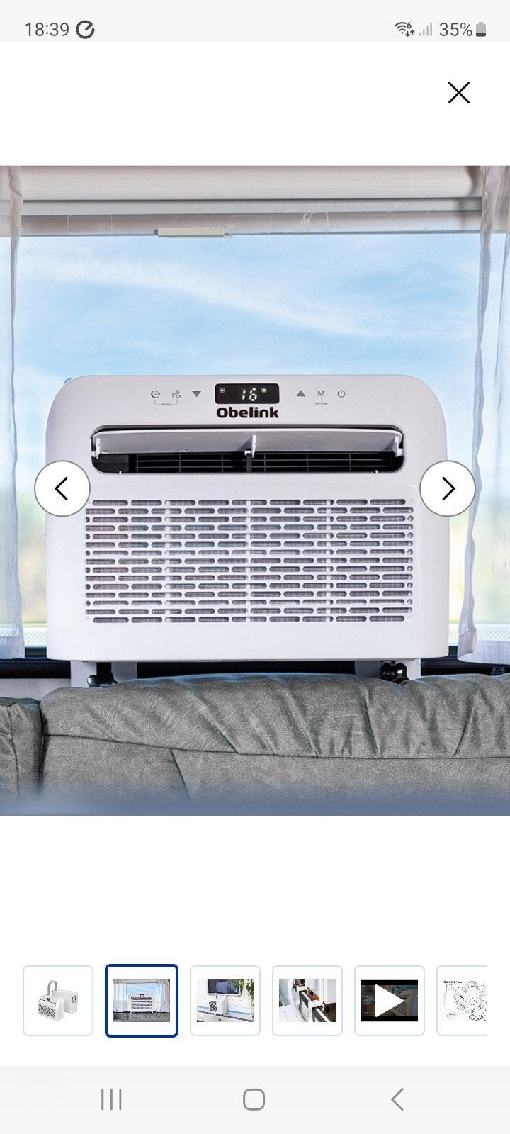 split airco voor caravan., Ophalen, Zo goed als nieuw
