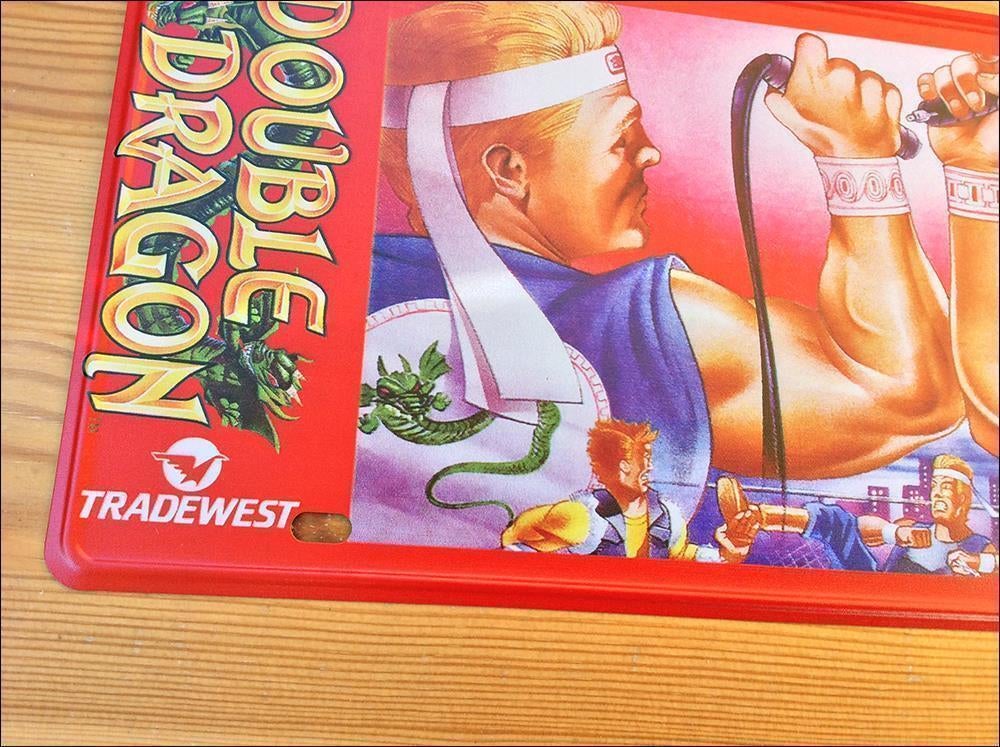 DOUBLE DRAGON Retro Arcade Metalen Marquee Wandbord Poster, Spelcomputers en Games, Games | Overige, Vechten, 1 speler, Nieuw