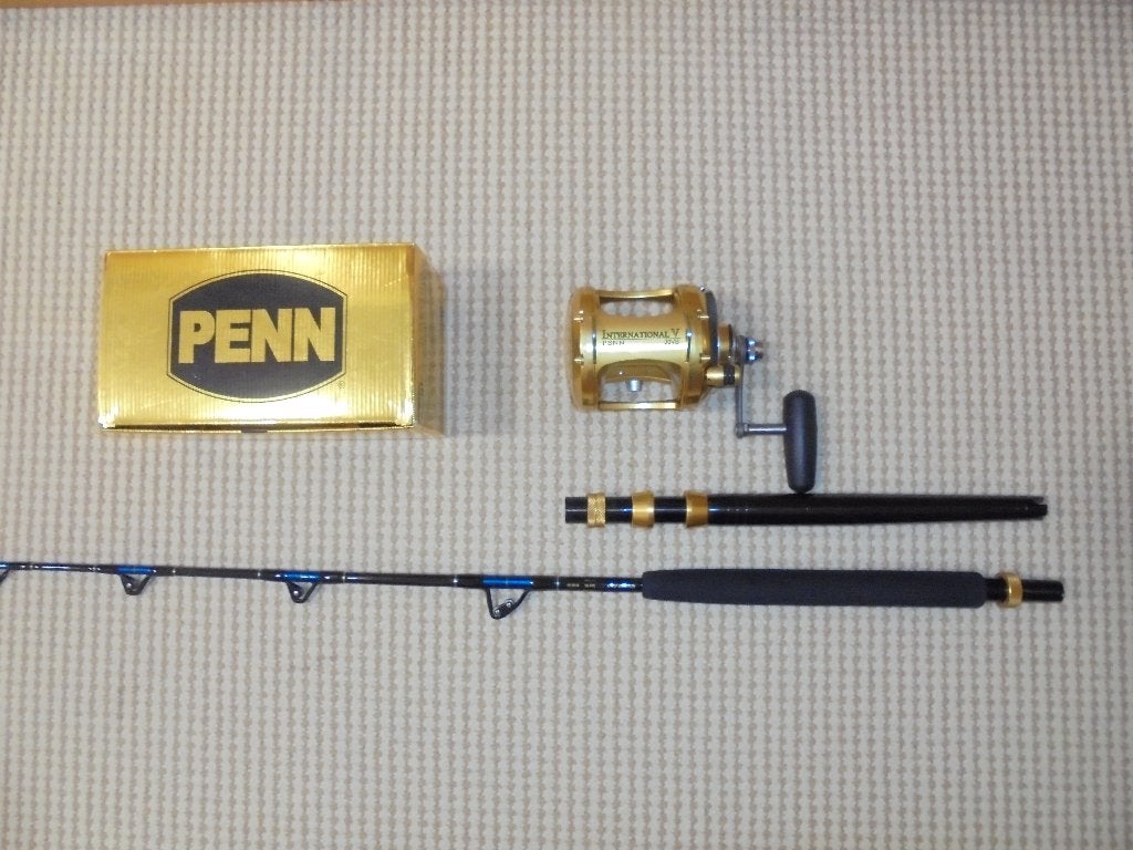 Big Game Set Penn Reel 70VS 2speed Hengel Crowder USA 50-80., Watersport en Boten, Ophalen, Nieuw, Complete set