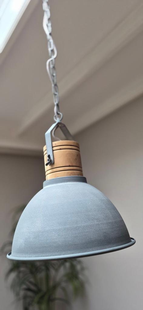 2 stuks Hanglampen Mexlite Emile - Grijs, Ophalen, Gebruikt
