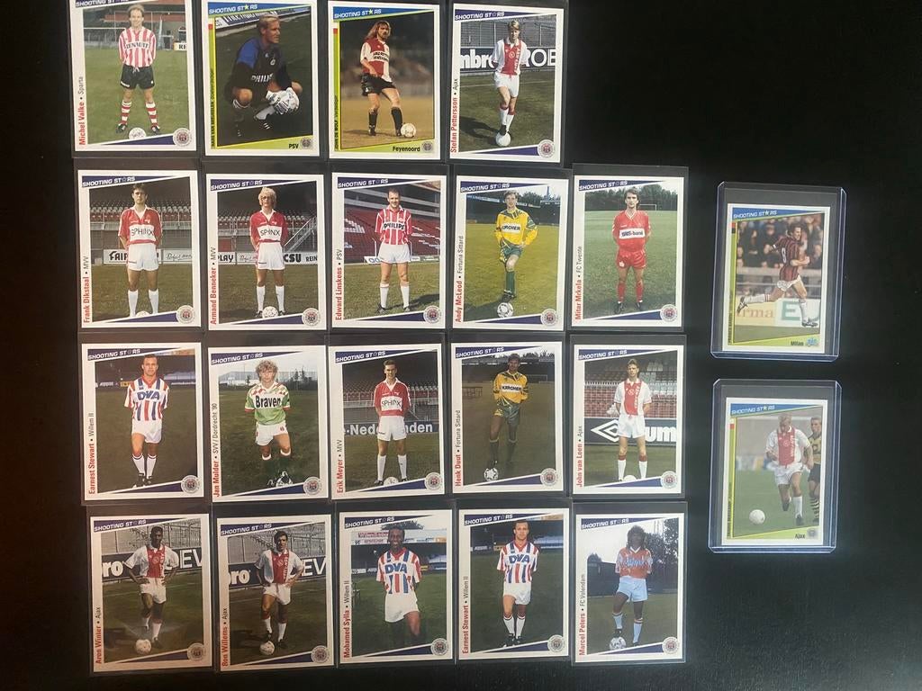 Oude Shooting Stars voetbalkaarten 1992, Verzamelen, Ophalen of Verzenden, Zo goed als nieuw, Poster, Plaatje of Sticker