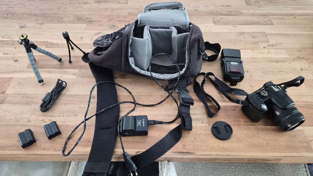 Panasonic Lumix DMC-FZ50 met accessoires, Gebruikt, Panasonic, 10 megapixels, Ophalen of Verzenden