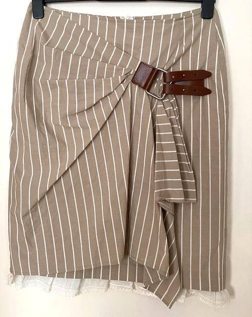 Van Avendonck rok maat 40, Kleding | Dames, Rokken, Zo goed als nieuw, Maat 38/40 (M), Beige, Boven de knie, Ophalen of Verzenden