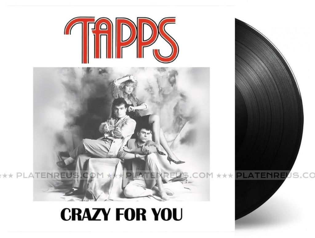 Tapps – Crazy For You 12" Maxisingle Nieuw Italo Zwart, Disco, 12 inch, Nieuw in verpakking, Overige typen