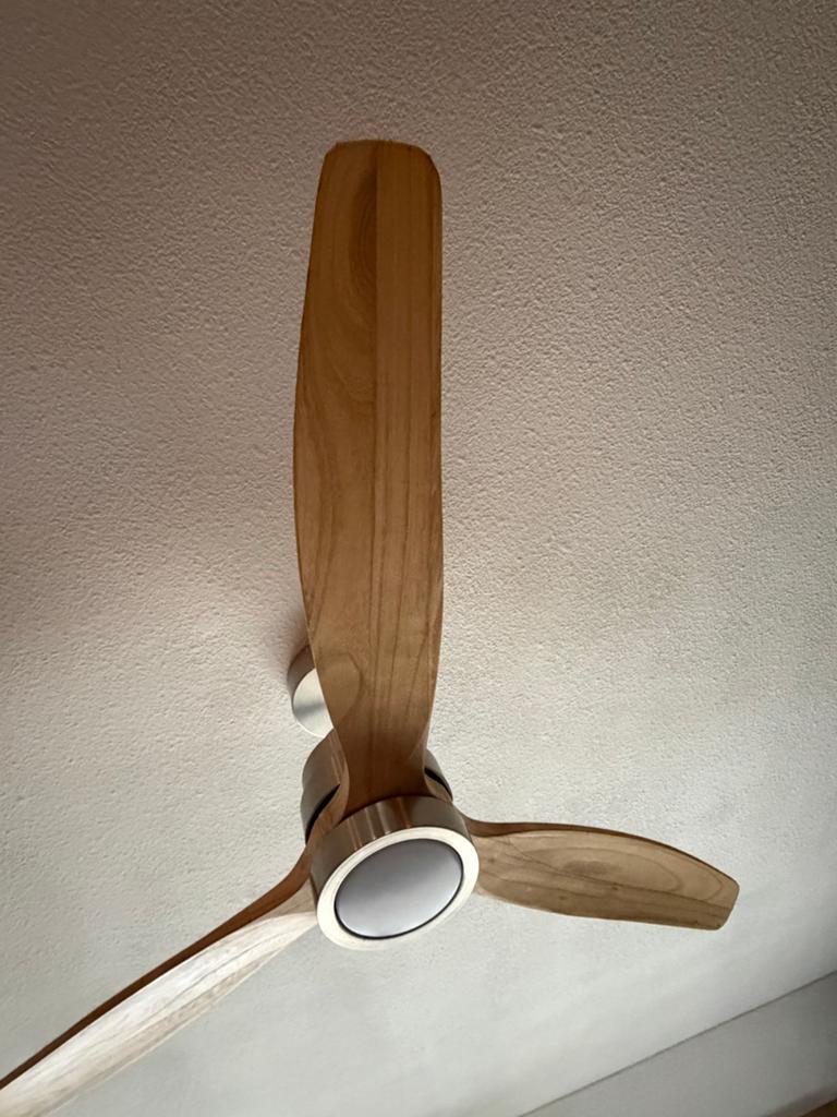 Plafondventilator met verlichting en afstandsbediening, Witgoed en Apparatuur, Ventilatoren, Ophalen, Gebruikt