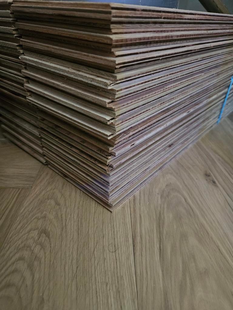 Nieuwe eiken visgraat vloerplanken - 140 stuks, Ophalen