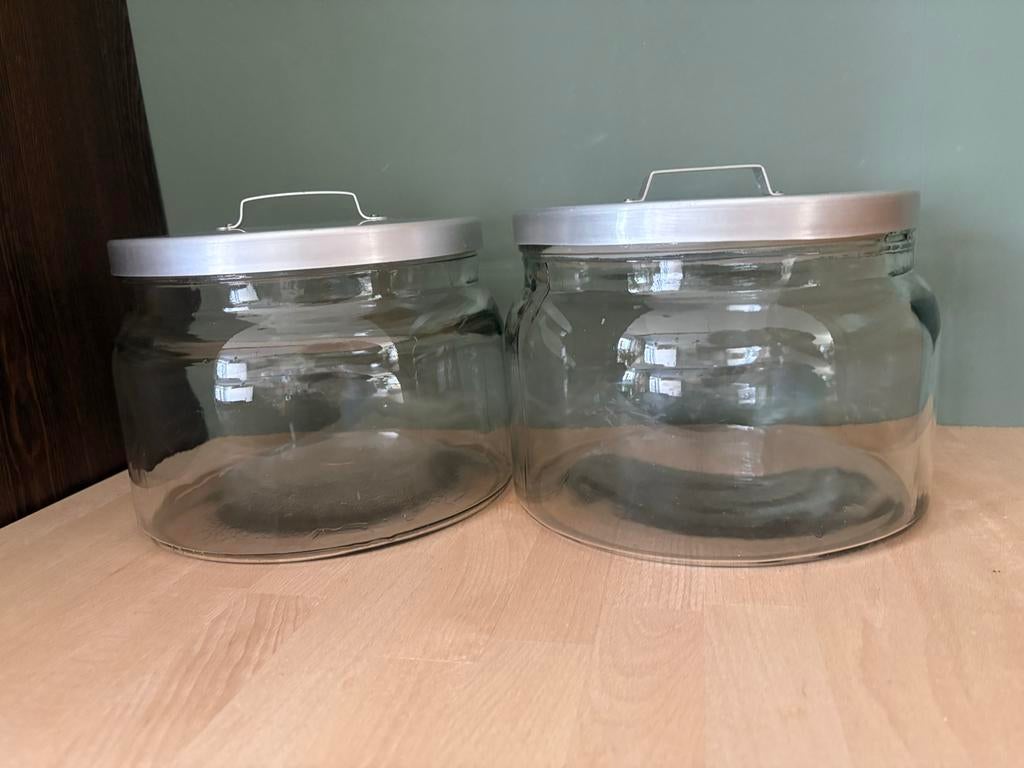 2 Ikea Voorraadpotten Glas, Ophalen, Gebruikt