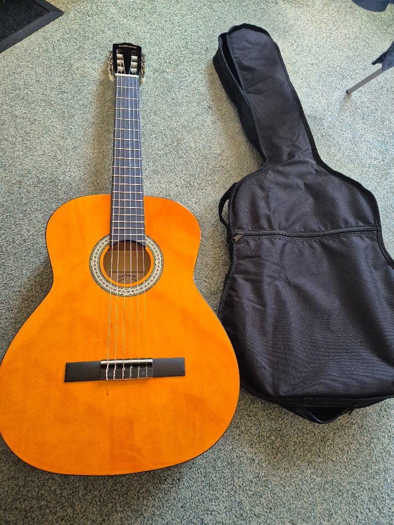 Akoestische Gitaar (c.giant) met hoes en instructieboekje, Ophalen, Nieuw, Klassieke of Spaanse gitaar, Met koffer